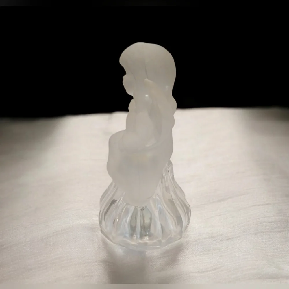 Frosted Glass Angel Figurine
